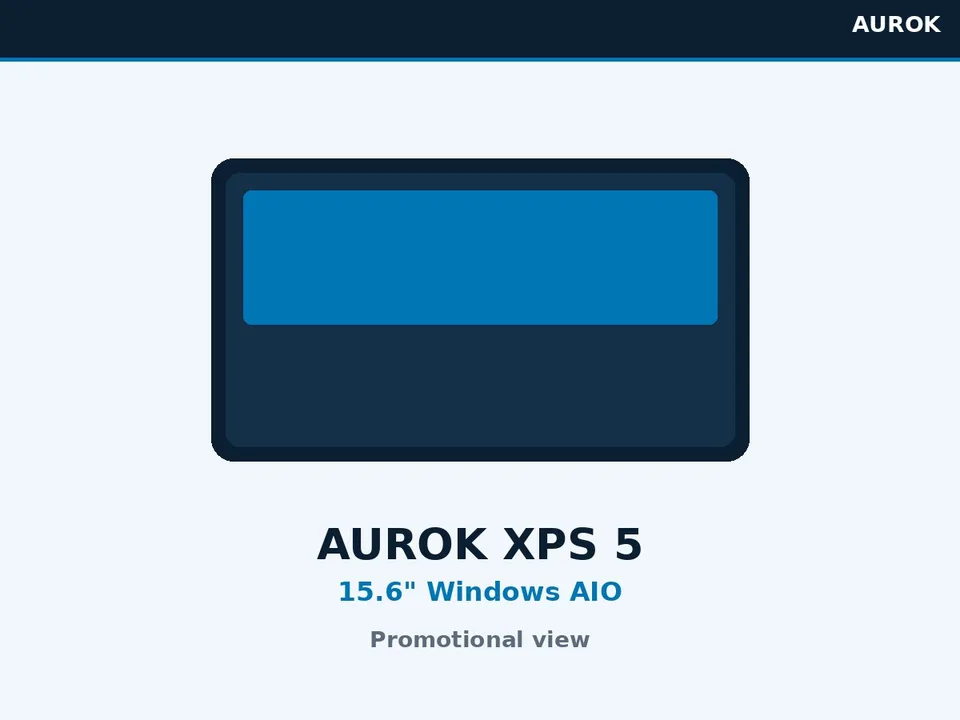 AUROK XPS5 15.6 inch Windows all-in-one terminal promotional view