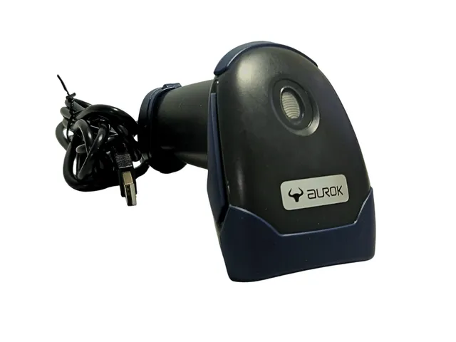 AUROK BR1000, 1D Wired Barcode Scanner product photography
